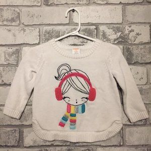Gymboree Baby Girl's Ear Muff Sweater 6-12 Months
